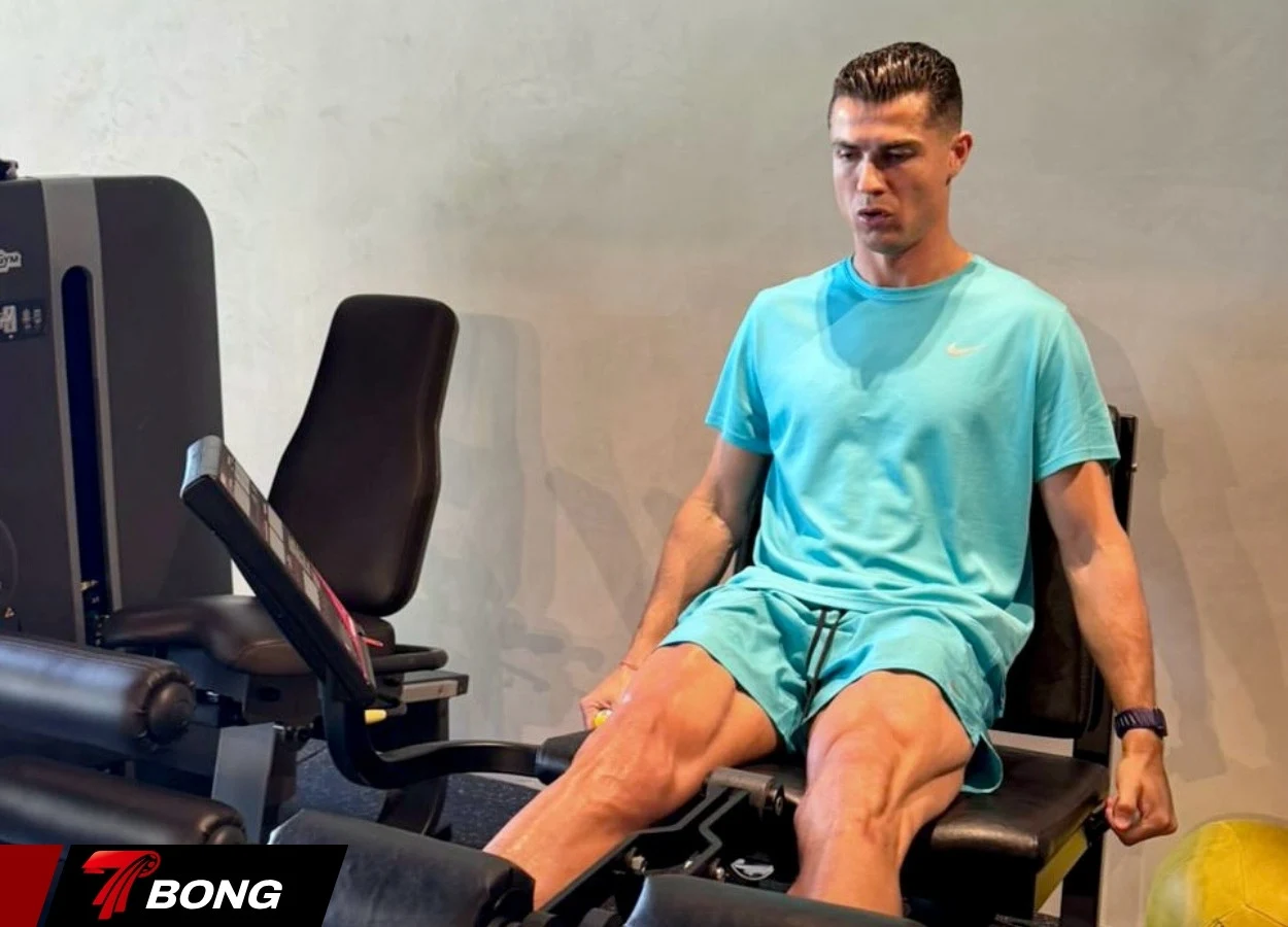 Ronaldo chia sẻ hình ảnh tập luyện trên mạng xã hội
