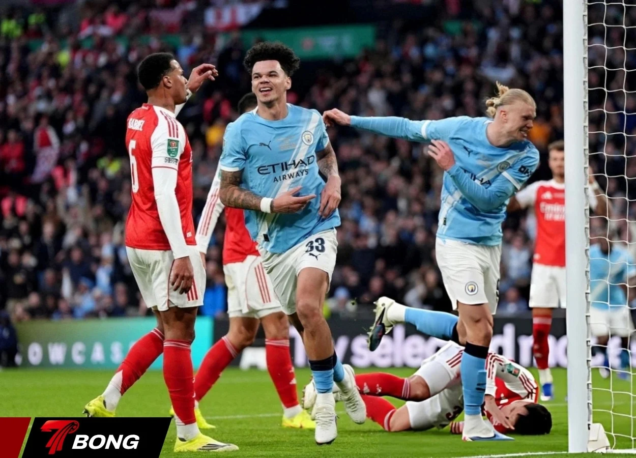 Arsenal nhận thất bại trước Man City tại Wembley