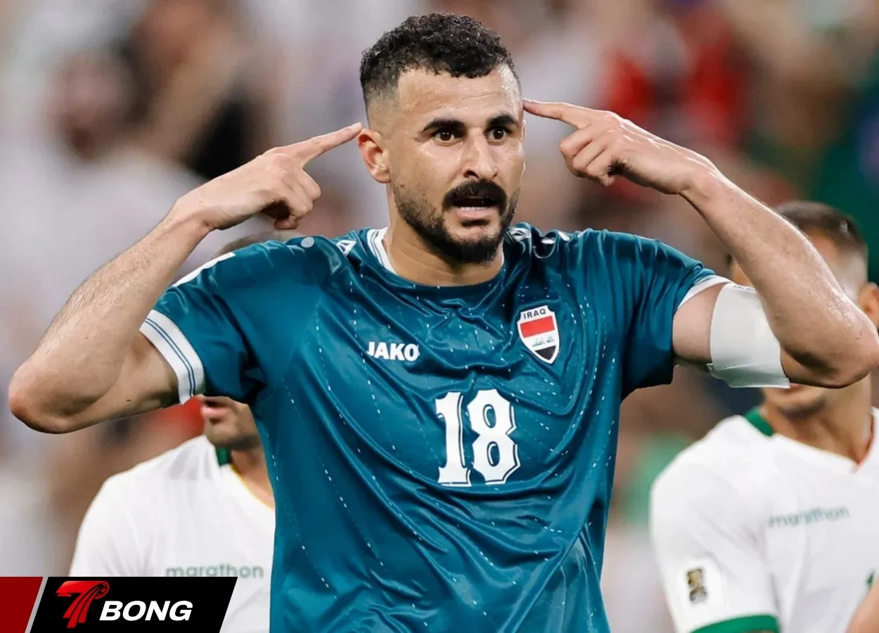 Aymen Hussein ghi bàn quyết định cho Iraq