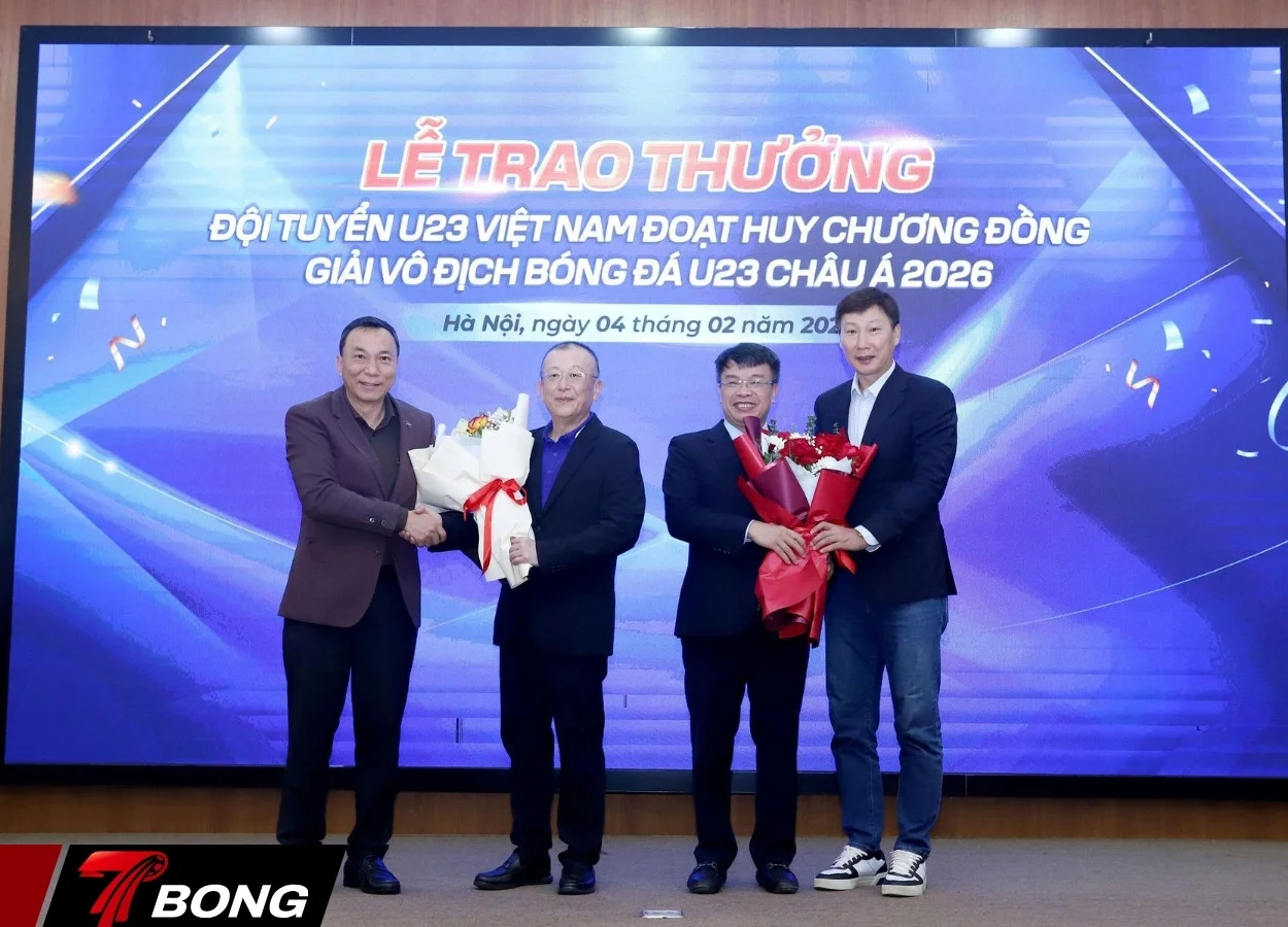 Buổi lễ trao thưởng cho U23 Việt Nam
