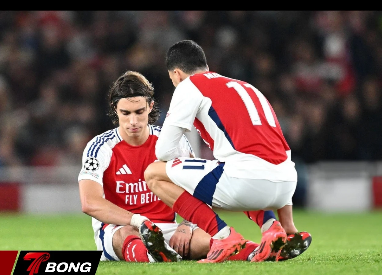 Calafiori dính chấn thương khi đang khởi động