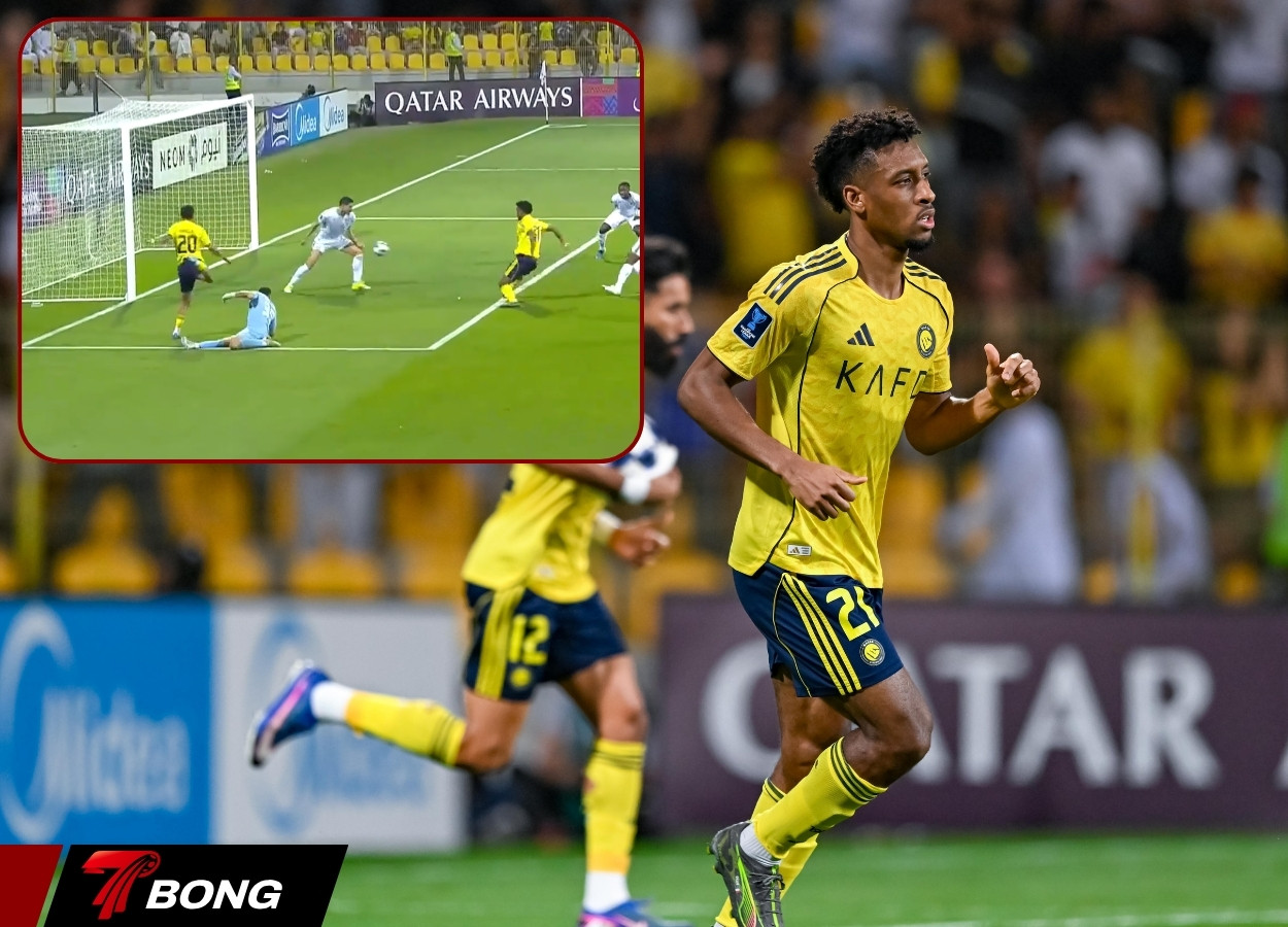 Coman ăn mừng bàn thắng trước Al Ahli