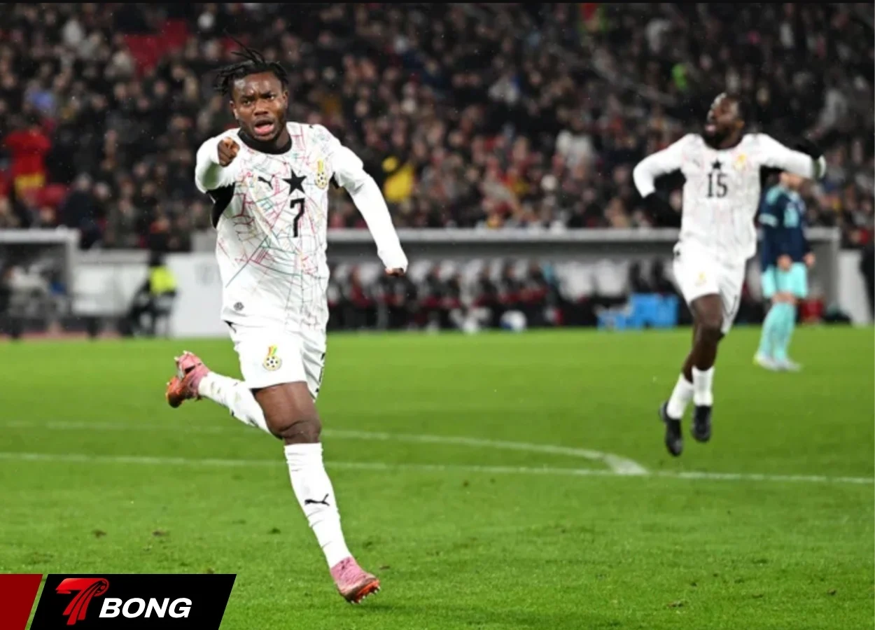 Fatawu ghi bàn gỡ hòa cho Ghana