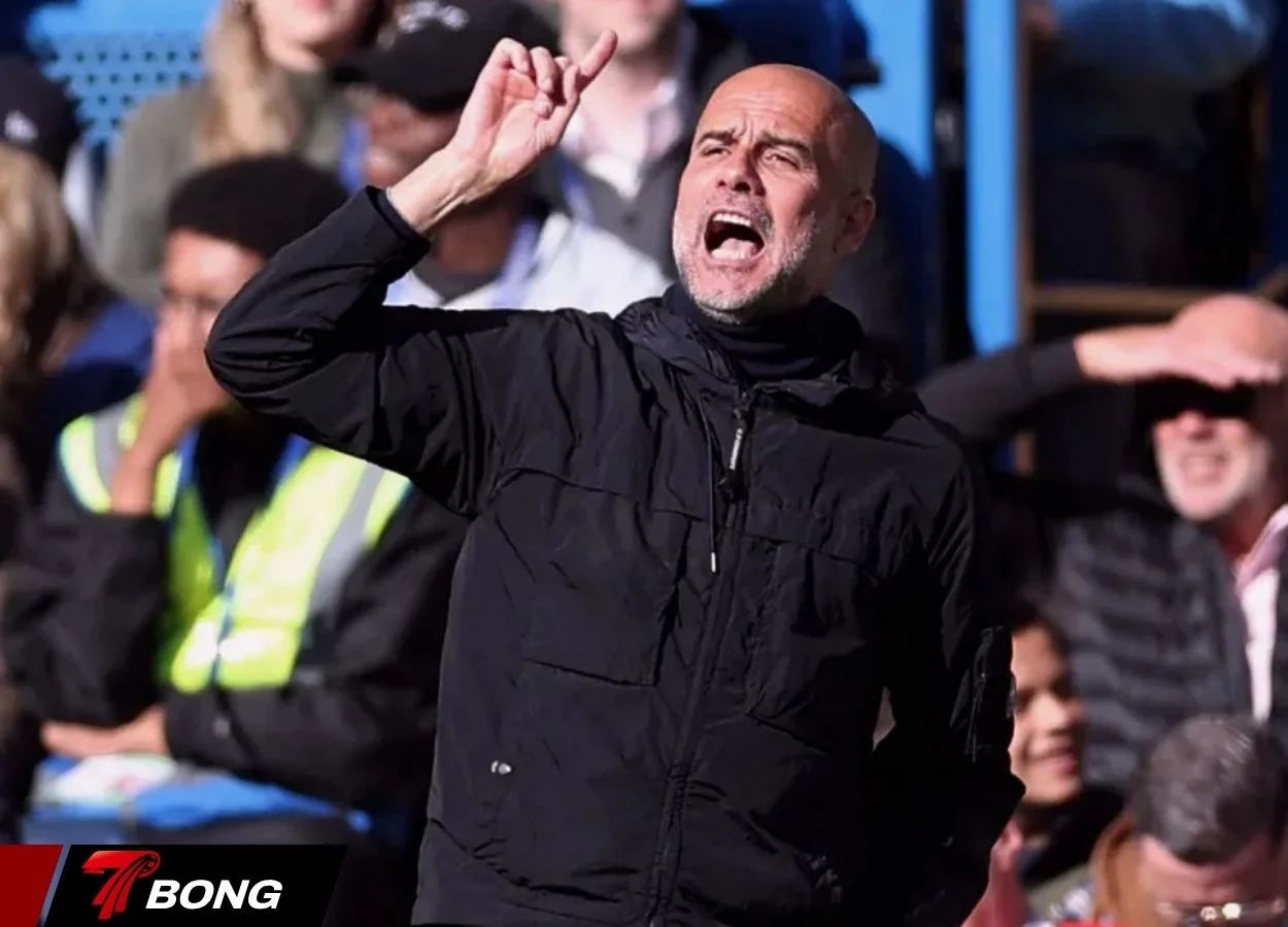 Guardiola vui mừng sau chiến thắng đậm