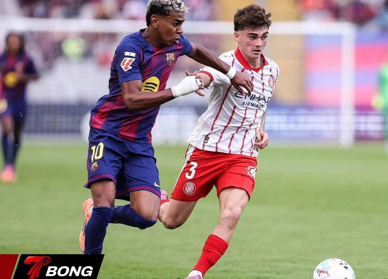 Hàng thủ Barca để lộ khoảng trống lớn trước Girona