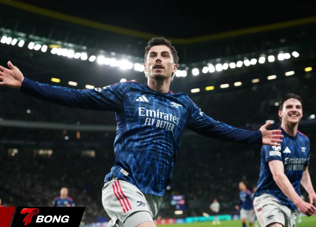 Havertz ăn mừng bàn thắng quyết định