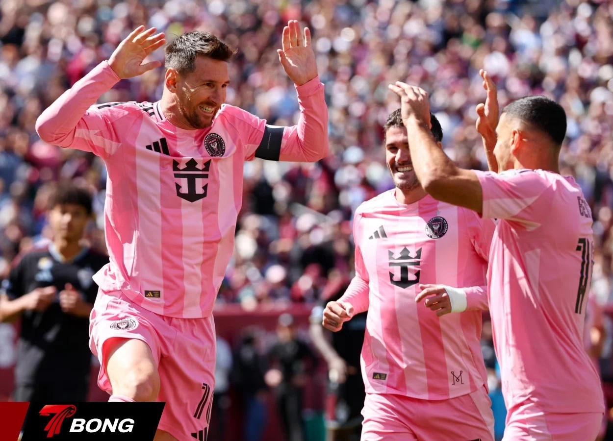 Inter Miami ăn mừng chiến thắng thuyết phục trên sân khách