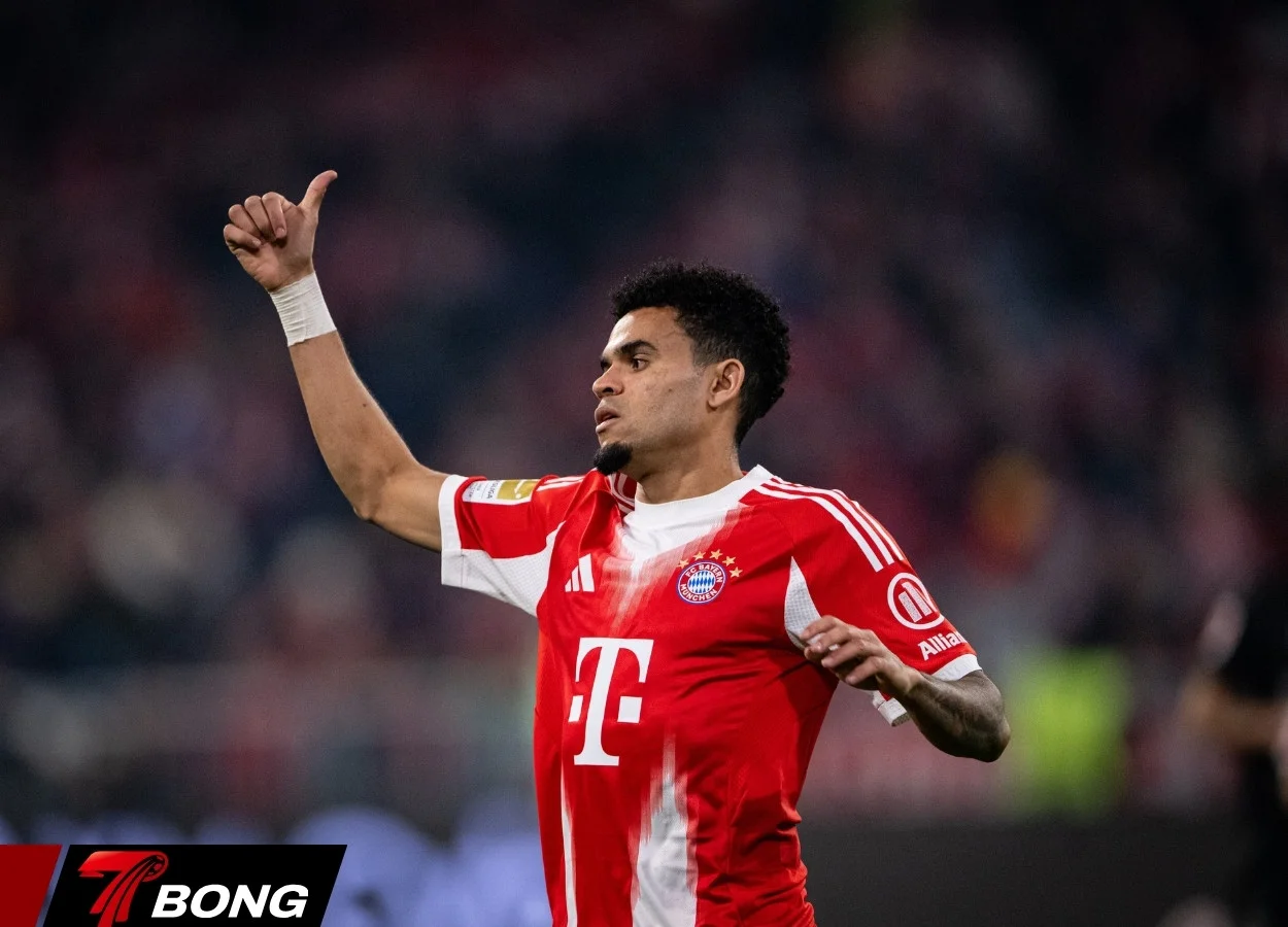 Luis Diaz ăn mừng bàn thắng mở tỷ số