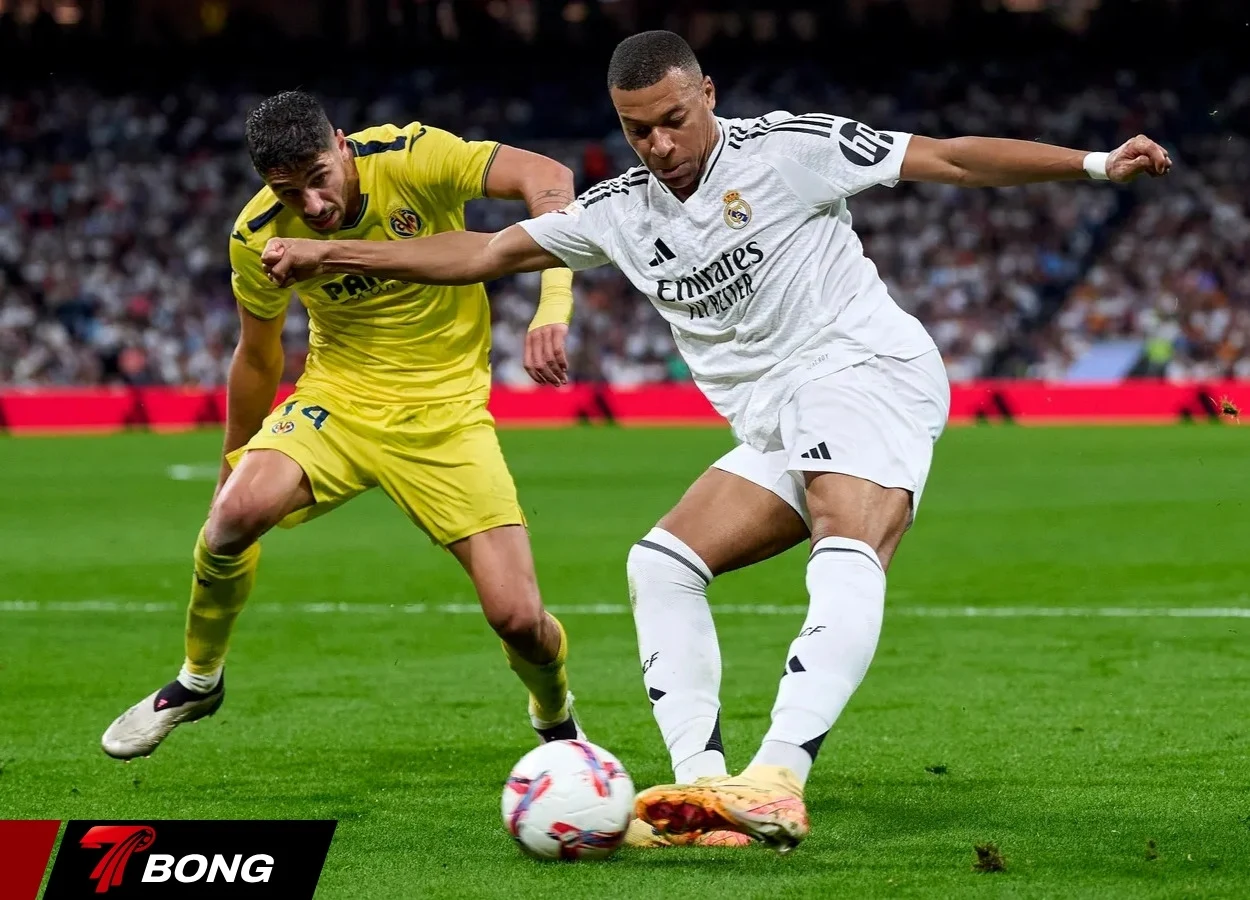 Mbappe ăn mừng bàn thắng trước Villarreal