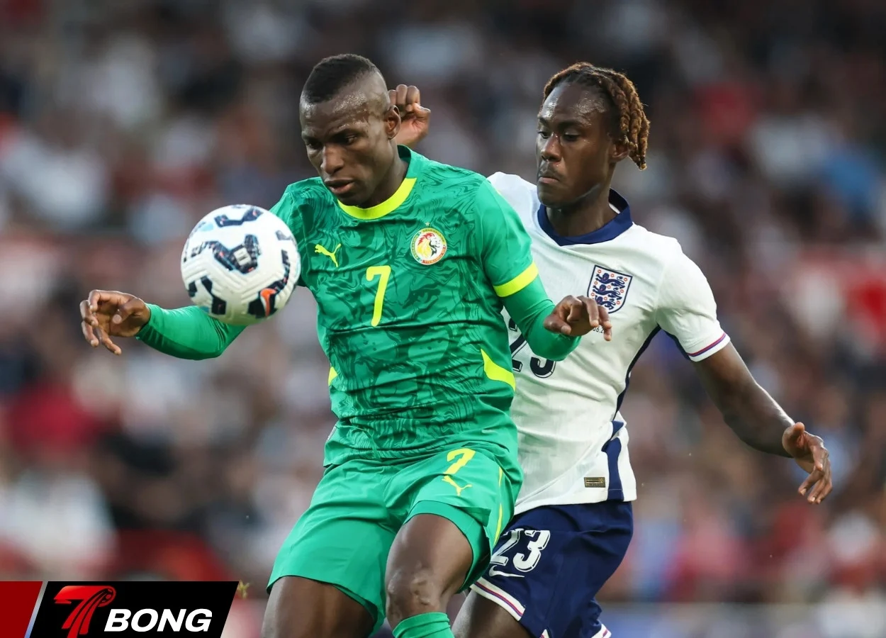 Nicolas Jackson trong màu áo tuyển quốc gia Senegal