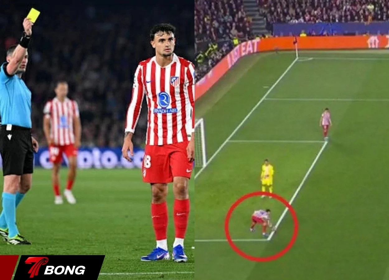 Pubill để bóng chạm tay trong vòng cấm Atletico