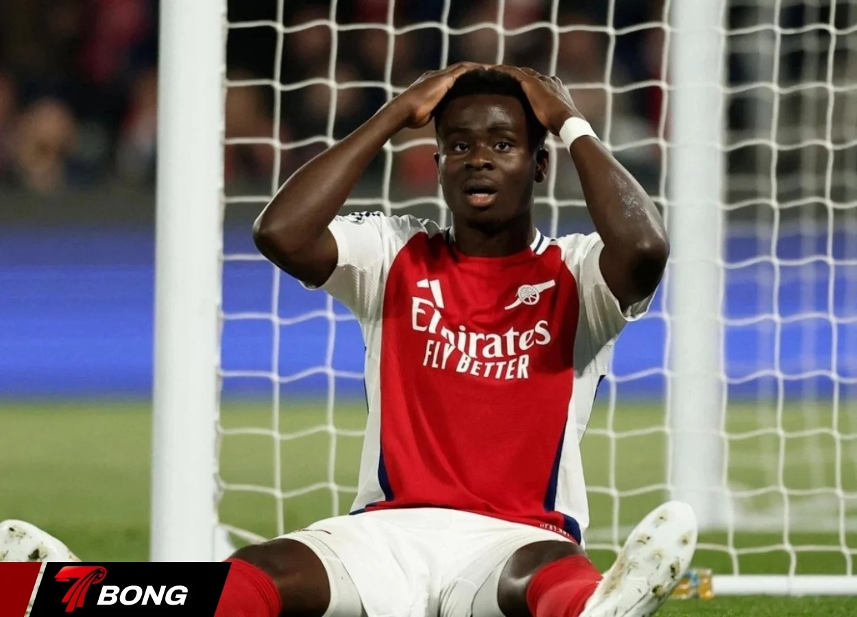 Saka vắng mặt trong trận đấu quan trọng