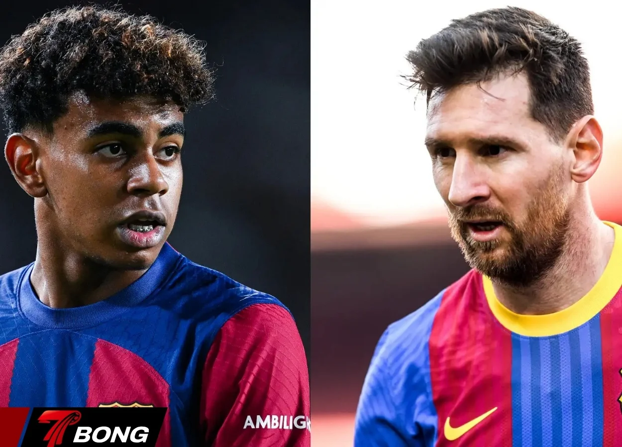So sánh thống kê Yamal và Messi ở Barca