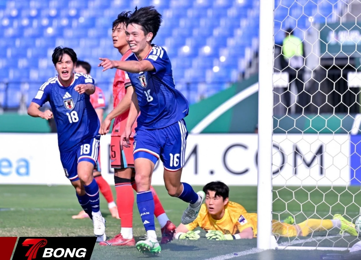 U23 Nhật Bản ăn mừng chiến thắng chung kết