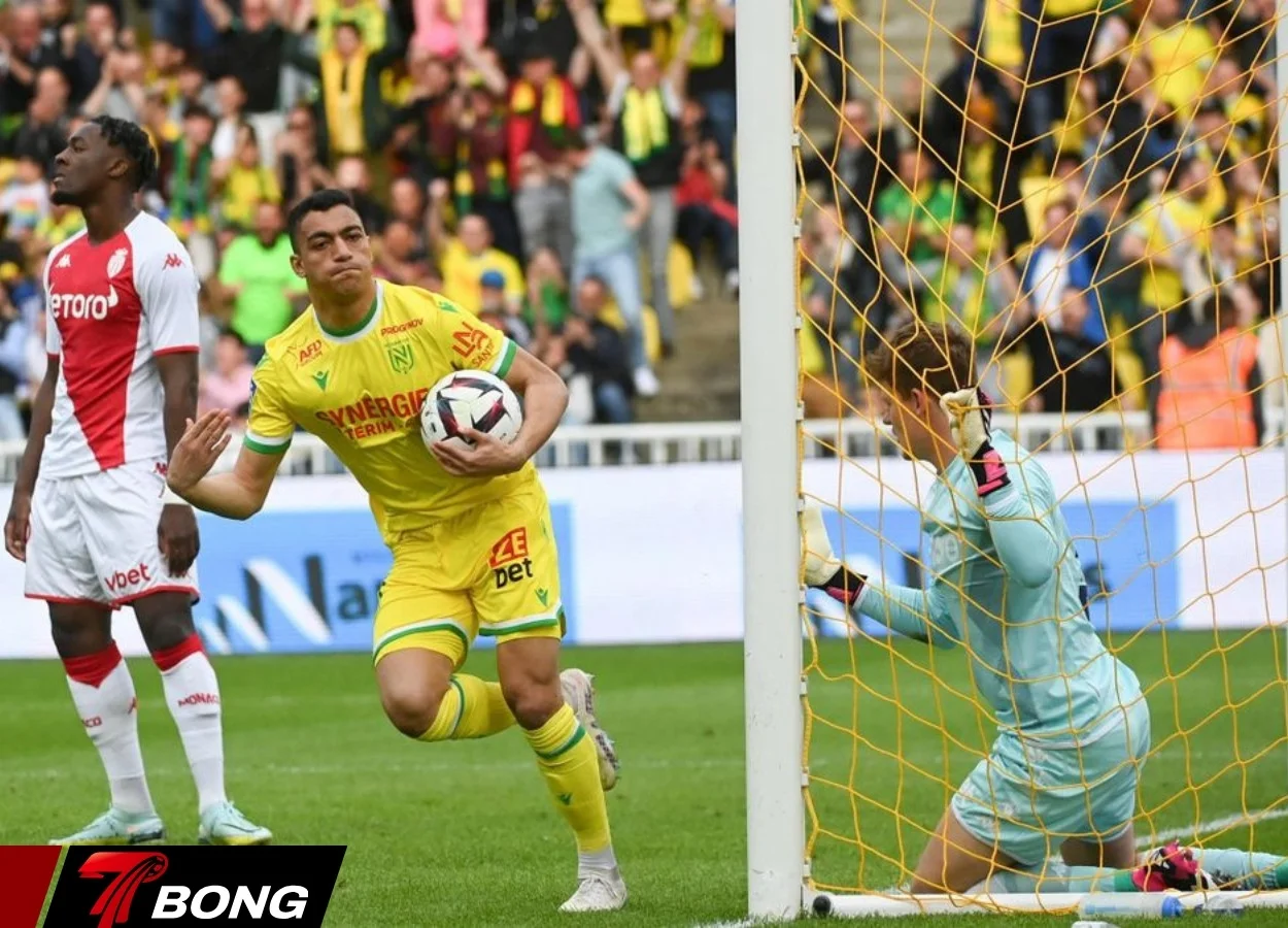 Vị thế của Monaco và Nantes