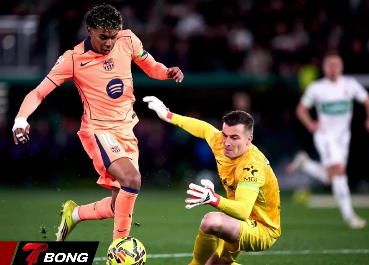 Yamal ghi bàn mở tỷ số cho Barcelona