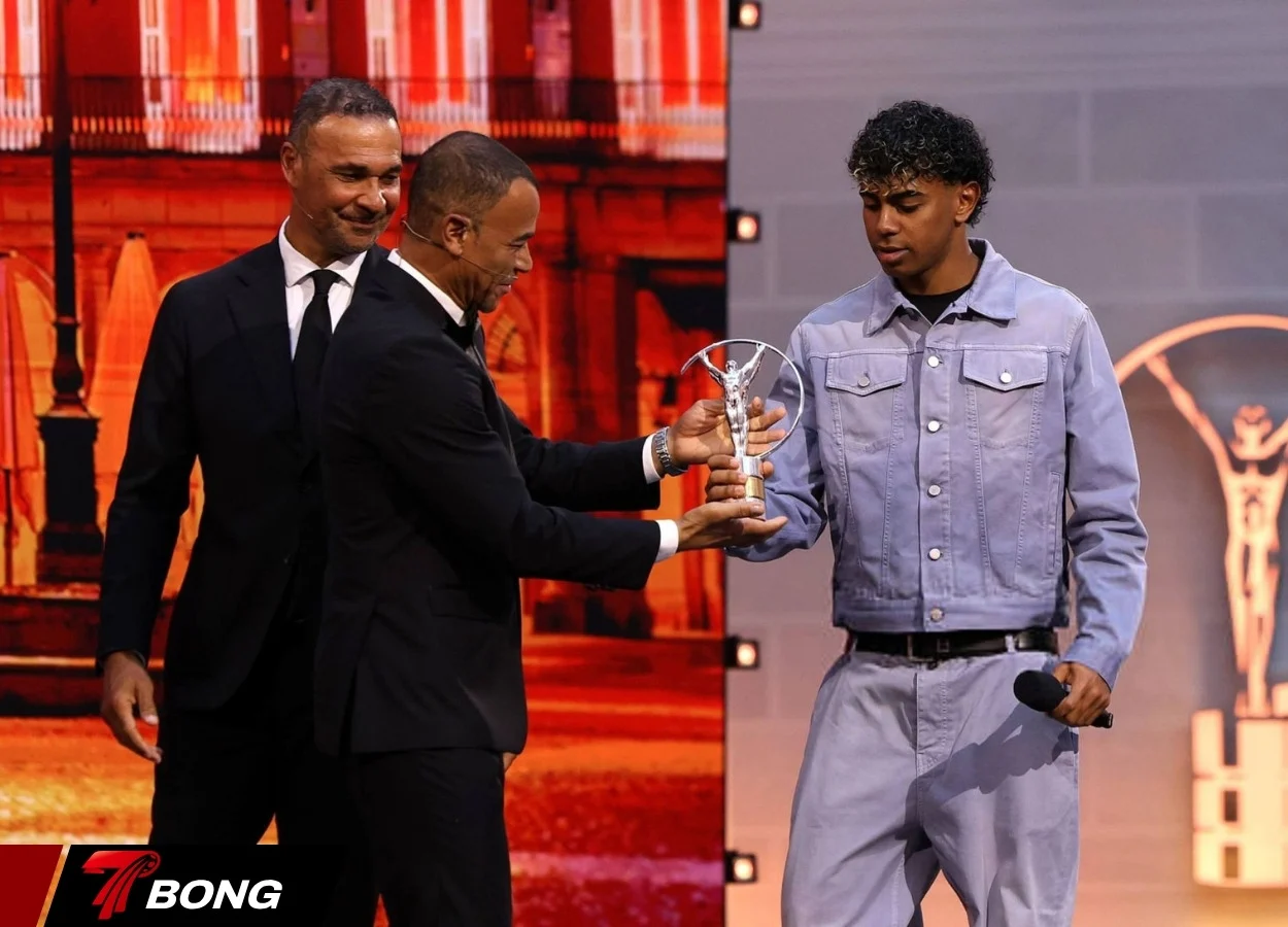 Yamal nhận giải VĐV trẻ xuất sắc nhất năm