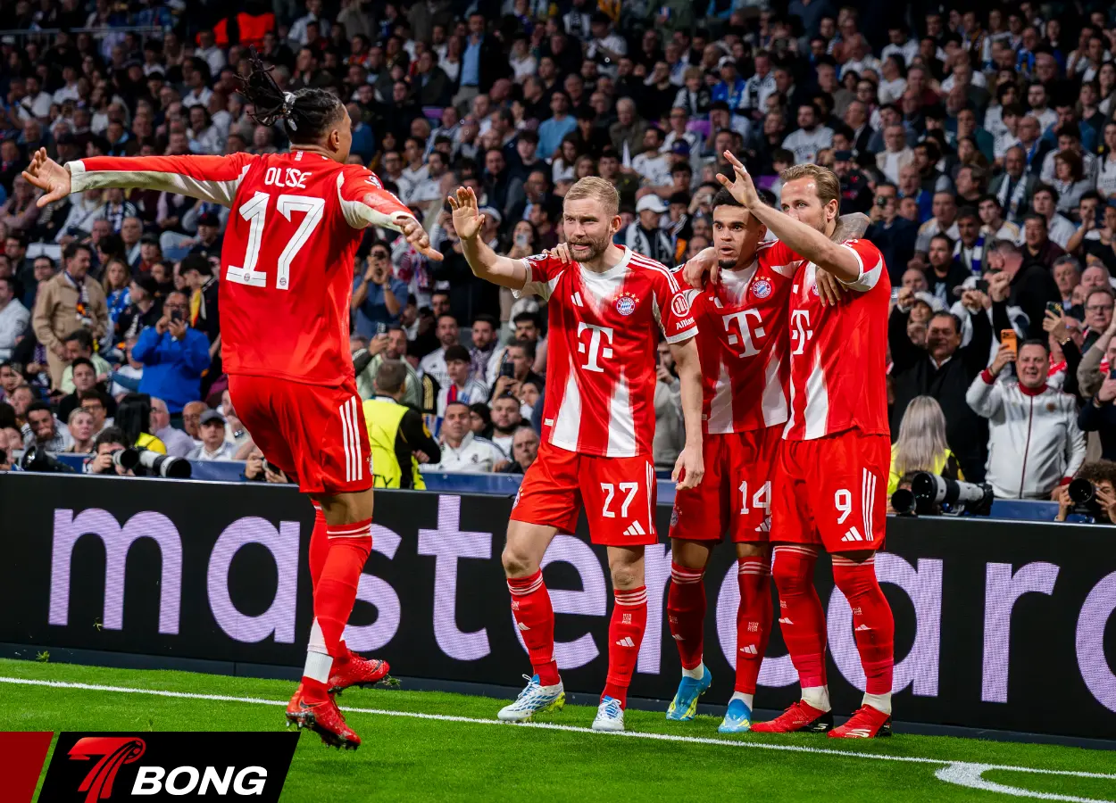 Bộ đôi Harry Kane và Michael Olise chấm dứ hành trình của Real Madrid tại Champion Leugue