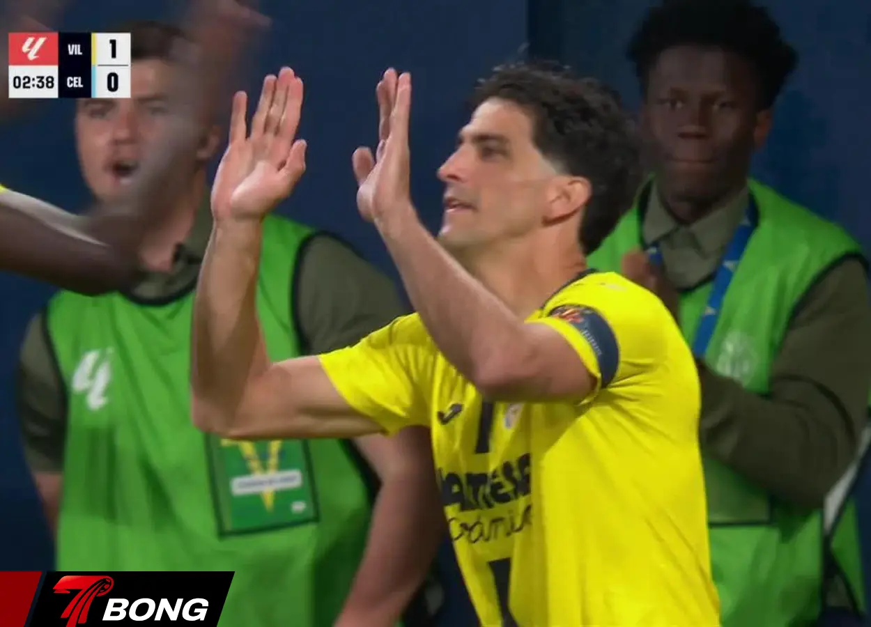 Gerard Moreno mở tỷ số cho Villarreal ngay từ phút thứ 2