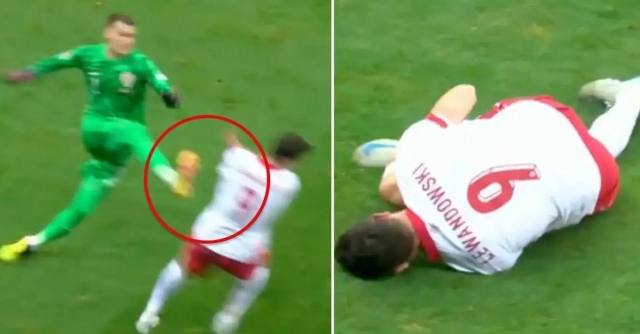 Lewandowski chấn thương sau va chạm