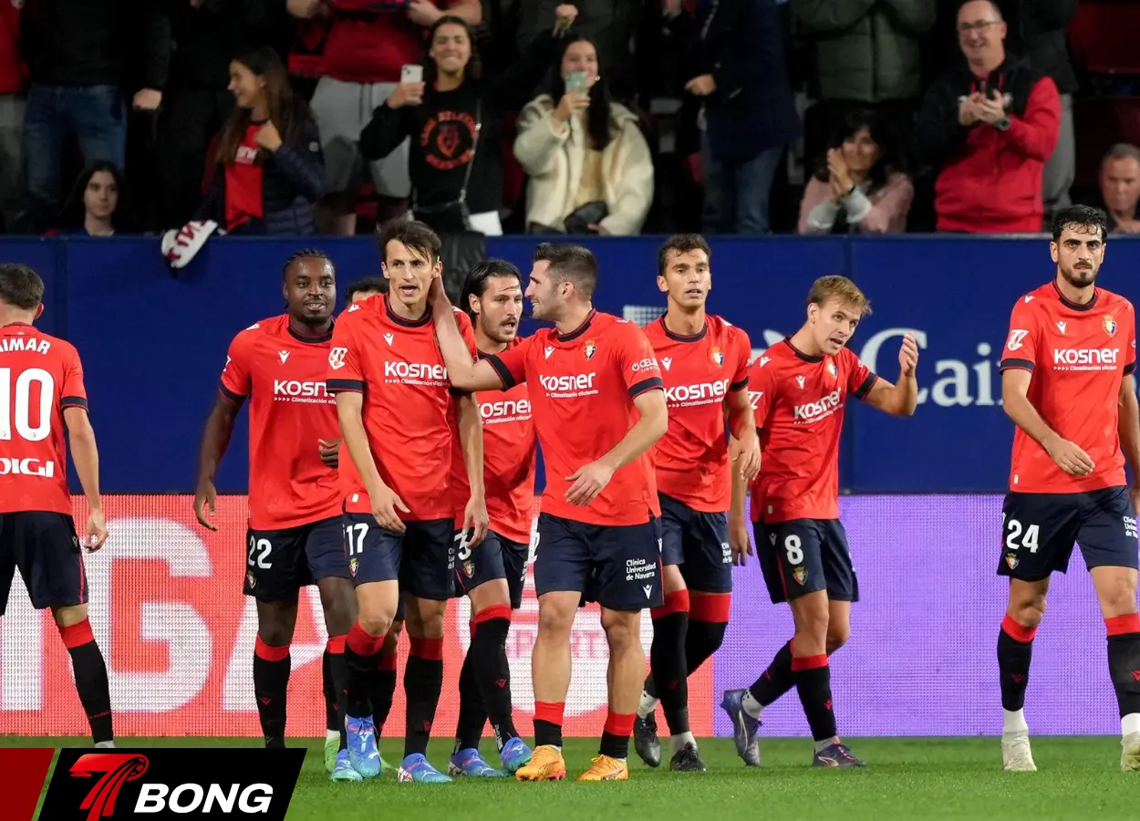 Osasuna đang có vị thế dễ thở với cách biệt 7 điểm với nhóm cầm đèn đỏ