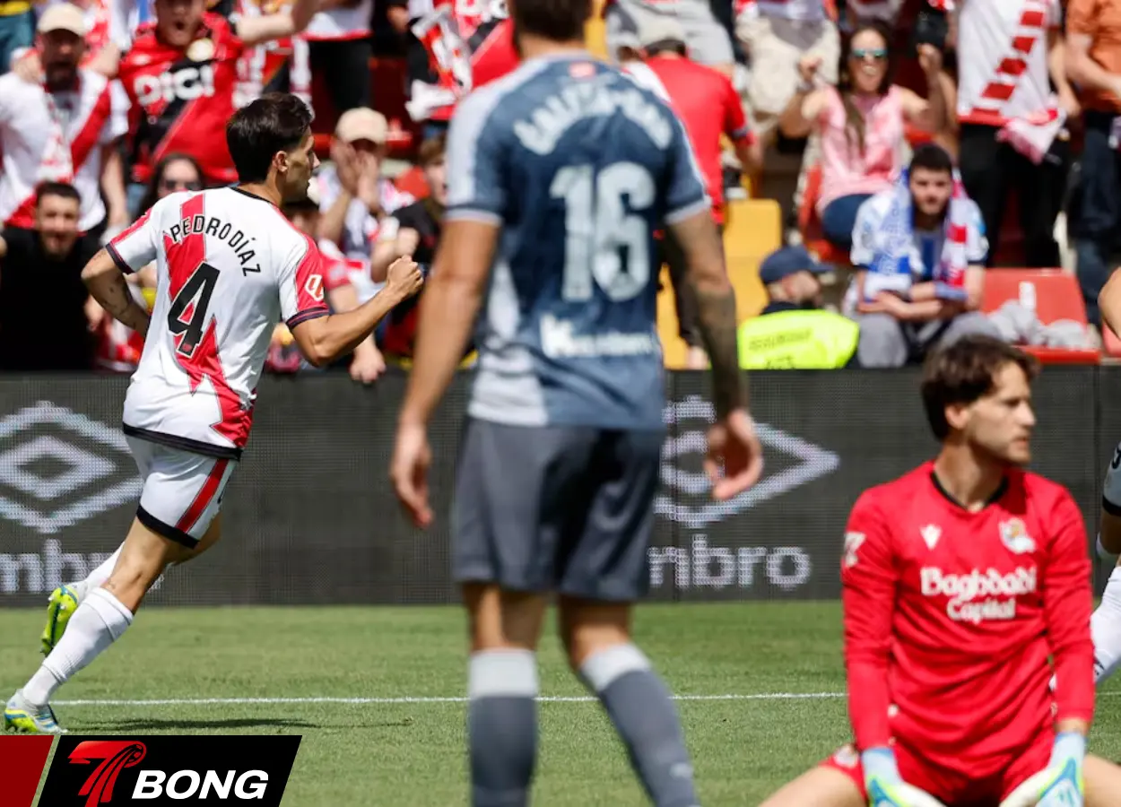 Rayo Vallecano vẫn còn thiếu 4 điểm để vượt qua Real Sociedad trên BXH