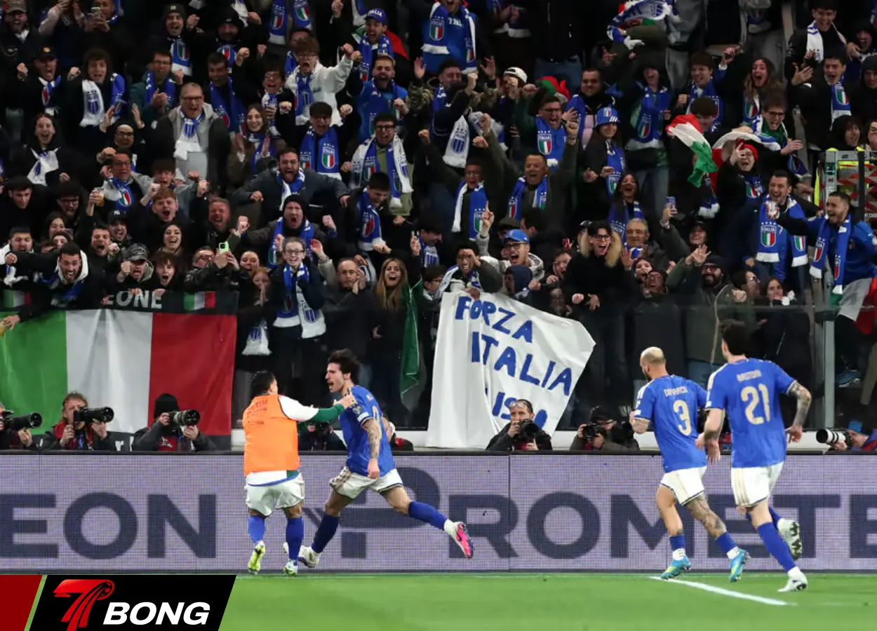 Sandro Tonali mở tỷ số cho Italy