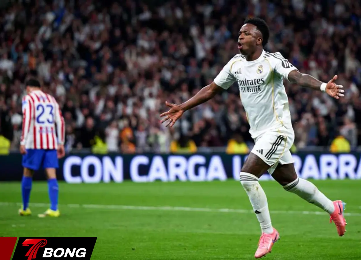 Vinicius Junior lập cú đúp ấn định trạn đấu cho Real Madrid