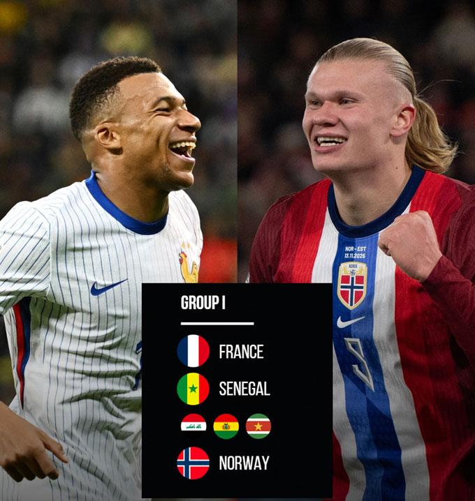 Mbappe – Haaland: Cặp kỳ phùng địch thủ làm nóng vòng bảng World Cup 2026