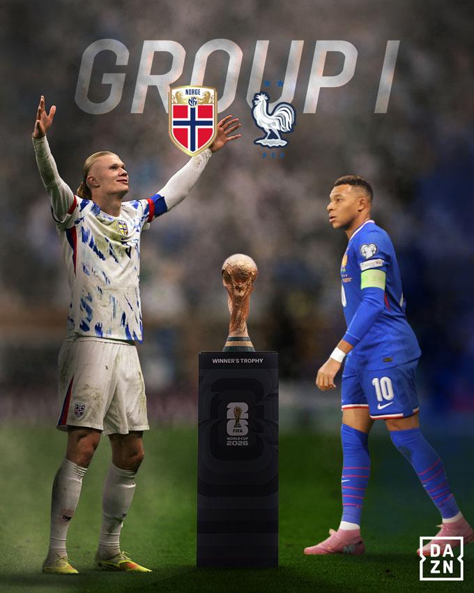 Mbappe – Haaland: Cặp kỳ phùng địch thủ làm nóng vòng bảng World Cup 2026